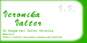 veronika valter business card